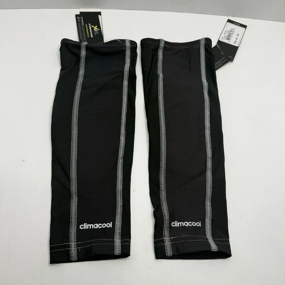 Adidas ClimaCool Ironskin Padded Elbow Sleeves Pair Black TP64A Mens Large New
